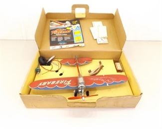 WOW in Original Box Vintage Jim Walker Firebaby Gas Engine Model Airplane