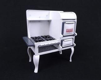 Like New Dee's Delights Cast Iron 1:12 Scale Dollhouse Roper Stove