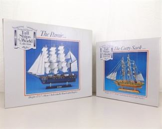 2 Vintage New in Box Ship Model Sets