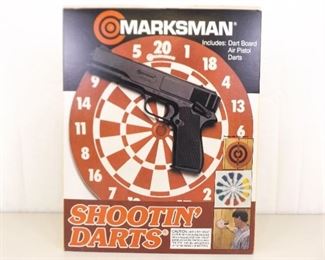 New in Box Marksman Shootin' Darts Air Gun Set