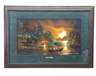 Signed and Numbered Terry Redlin "Evening Rendezvous" w/COA