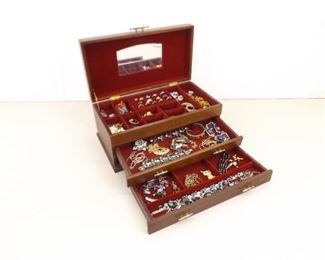 WOW Lot Jewelry Box Packed with NICE Costume Jewelry