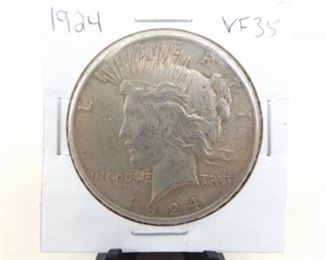 1924-P US Silver Peace Dollar