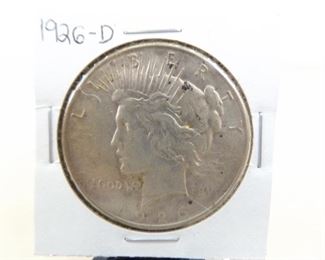 1926-D US Silver Peace Dollar