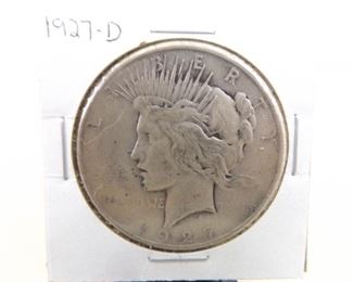 1927-D US Silver Peace Dollar