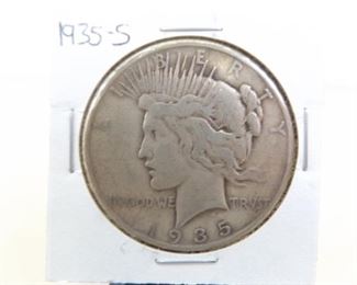 1935-S US Silver Peace Dollar