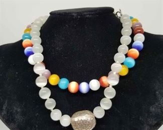 Cats Eye Beaded Necklaces