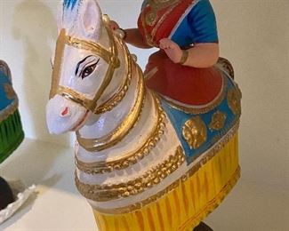 Traditional Tanjore Raja Rani Horse Doll