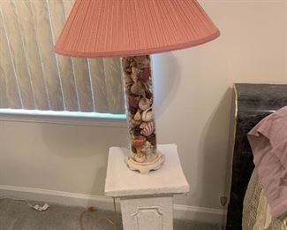 Shell Table Lamps, one of two