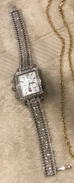 Michele diamond watch NEW
Custom 8 carats and 18KT gold
Appraisal $15,000