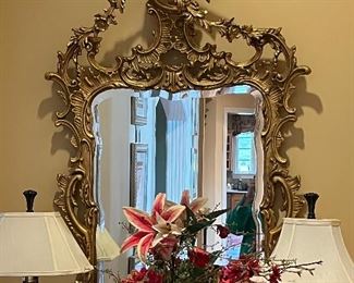 Stunning antique French mirror
