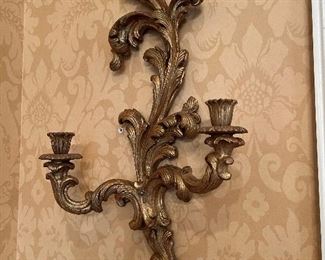 Pair of large French sconces