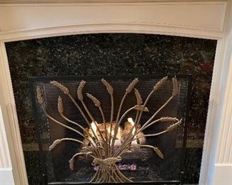 Custom brass Fireplace screen