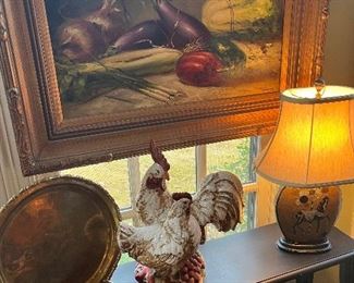 Kitchen decor and library table