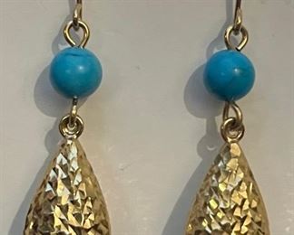 Persian Turquoise 14KT gold