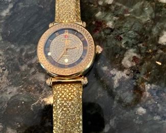 Brand new diamond Michelle watch in box!  Multiple bands available 