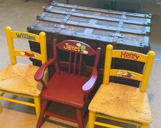 Sweet hand painted chairs