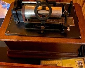 Thomas Edison Standard Phonograph (with crank and rolls)