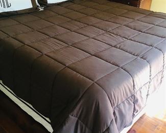 Queen bed with like new mattresses
