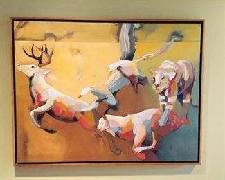 Original oil painting by Anne Eubrec entitled “Call of the Wild”