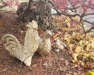 Garden Statues Chickens