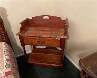 Amish made solid cherry side table