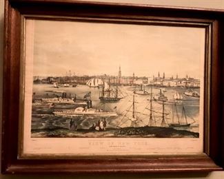 New York harbor  by CURRIER 