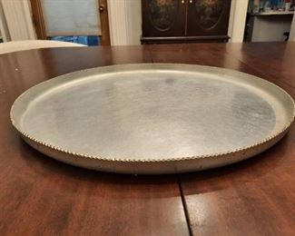 Vintage aluminum serving pieces 