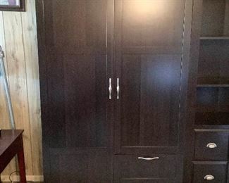 Aae052 Black Pressed Wood Cabinet