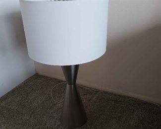 AAE055 - Another Silver Finish Lamp w/Lamp Shade