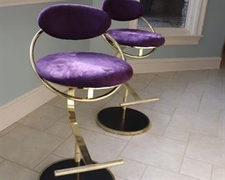 2  Design Institute of America Postmodern  Bar Stools 