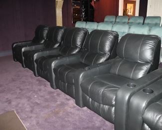 5 Theater Reclining Chairs  