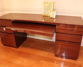 Excelsior Postmodern Italian Rosewood Desk 