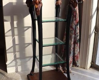  Ram Heads with  Hoof Feet  Etagere Display Pedestal