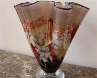 Vase by RUBI Glass Carlos & Sophia Covarrubias of California