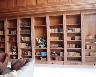 Hundreds of  beautifully bound in  Leather Books 