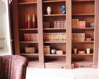 Hundreds of  beautifully bound in  Leather Books