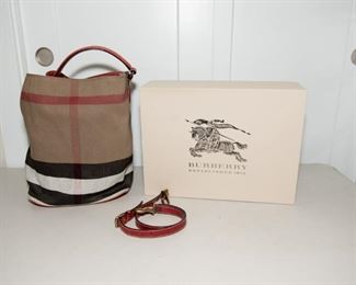 Burberry Ashby Nova Check Handbag 