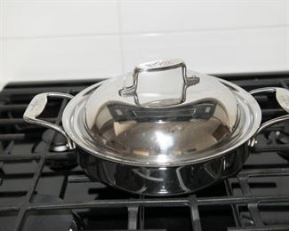 All Clad Stainless Steel 3 Quart Saucepan With Lid