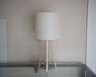 Silver Contemporary Table Lamp
