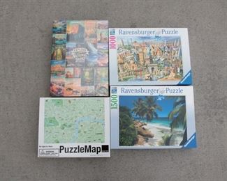 Puzzles Lot Of 4