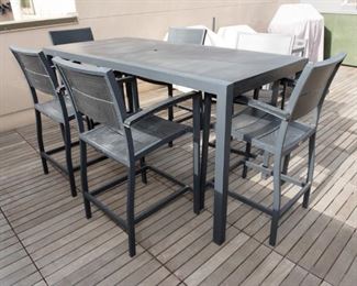 Plywood Outdoor Dining Table And Chairs
