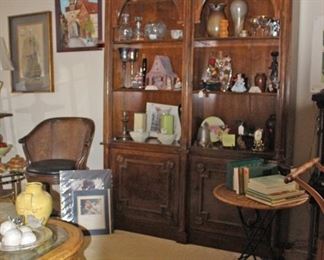 Display Cabinets, Decorator Items, Oil Painting, Swivel Chair, Books