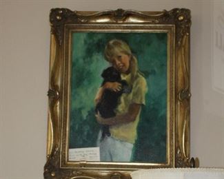 Oil Painting Young Girl
