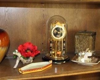 Vases, Floowers, Dish, Brass Box, Clock, Lighter