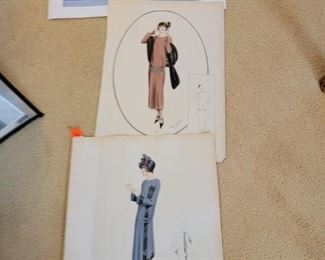 GM Car Phot and Vintage Modeling Clothing Prints