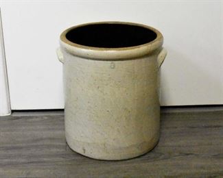 #8 Stoneware Crock with Applied Ear Handles