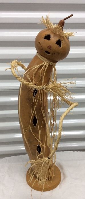 LOT#2- Meadowbrooke Gourd art 30 inches tall    $15.00