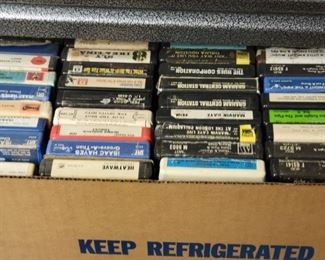 We have over 600 eight  track  tapes