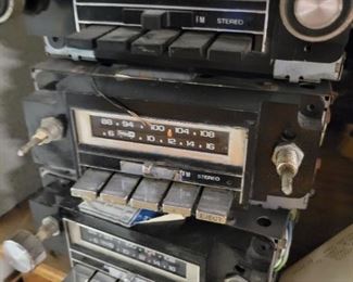 We have over 65  eight-track players and over 40 turntables as well as other radios and speakers  including Sony, Technics and Panasonic 